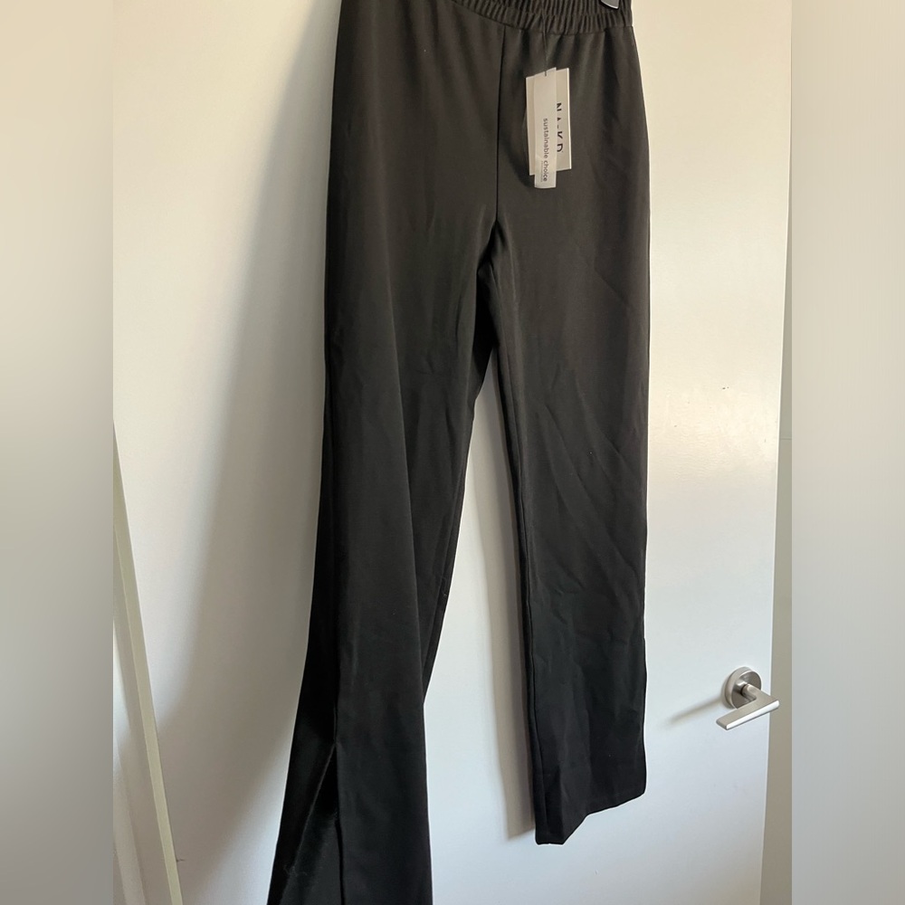 Black Dress Jumpsuit with Tapered Legs